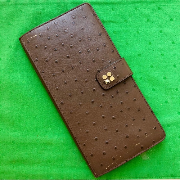 kate spade Bags Kate Spade Ostrich Leather Travel Wallet Poshmark